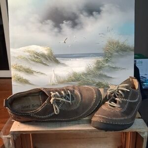 Josef Seibel Men's Brown Leather Lace-Up Casual Shoes, EURO 39, US 8-8.5